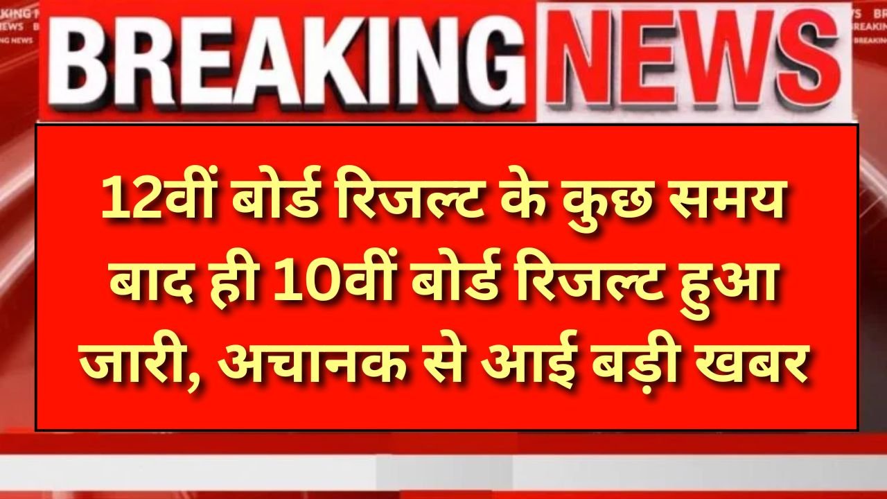 RBSE 10th Board Result 2025